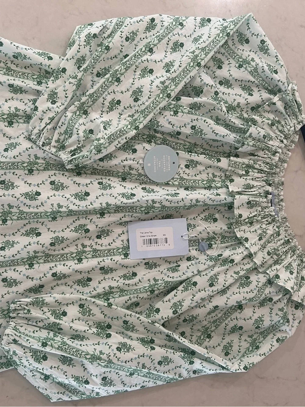Hill House Home XS Green Vine Stripe Shorts Set - Picture 9 of 9